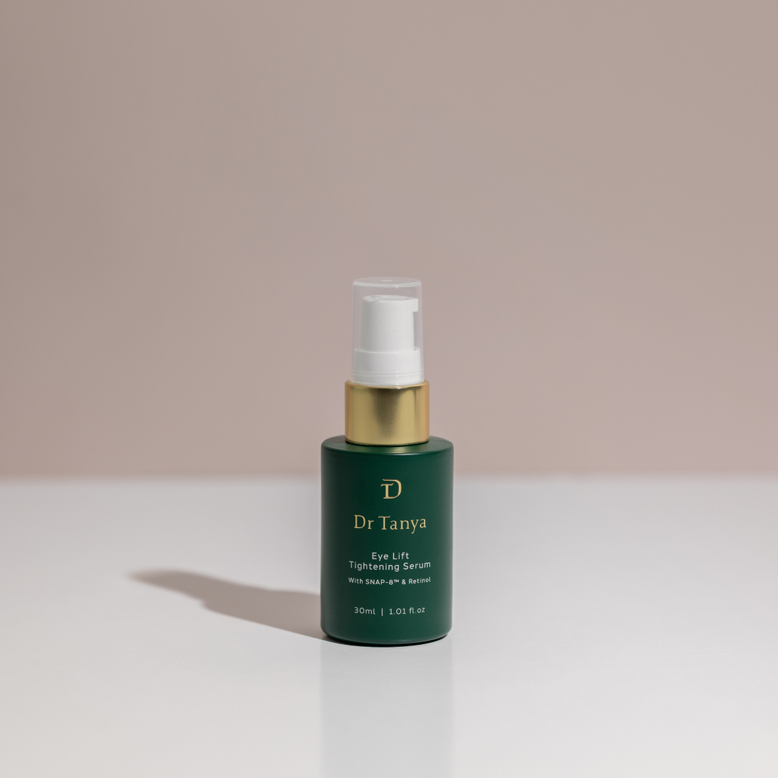 A small emerald bottle of Dr Tanya&