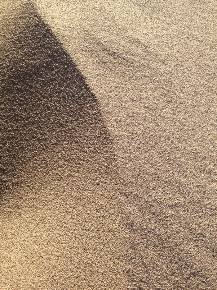 Sand mound with golden light